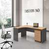 Office Desk: 120cm Home Study Curved Table With Drawers thumb 3