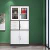 2-Door Steel Office Cabinet with Safe thumb 0
