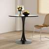 31.5” Black Round Dining Table with Tulip Base thumb 4