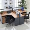 Office Workstation; 2 Way Modular Curved Office Workstation thumb 0