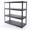 Black Steel Metal 4 Shelves Open Storage Rack thumb 3