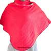 Ladies warm, cozy red stylish and classic Red poncho thumb 3