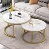 Living Room Marble Nesting Coffee Table Set thumb 1