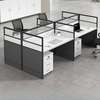 Premium 4-Person Modular Office Cluster thumb 5