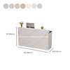 Reception Desk: Rectangular Reception Desk with Hutch thumb 5