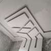 Combined wall and ceiling crossed gypsum design thumb 0