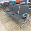 Office Bench: Stainless Steel Waiting Room 3 Seater Bench thumb 2