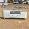Oval TV Stand with Marble Top thumb 1