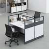 2 Way Office Workstation Desks with Drawers thumb 1