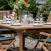 Mahogany /Mvule outdoors dining table and chairs thumb 5