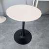 White MDF Finish Round Dining Table thumb 7