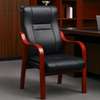 Office Chair: Executive Mahogany Armrest  Office Chair thumb 1