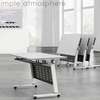 OFFICE TABLE: White Foldable Office Table thumb 3