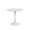 Modern White Round Dining Table thumb 5