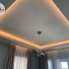 Flat gypsum ceiling design 5 snake light in Nairobi thumb 2