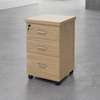 Lockable Wooden Office Cabinet with Movable Drawers thumb 1
