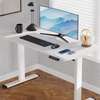 Jumbo White 140 cm Electric Adjustable Table thumb 1