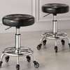 Office Barstool: Chrome Plated Legs Adjustable Stool thumb 1