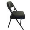 Office chair: Black foldable leather chair thumb 4