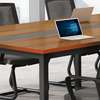 Boardroom Table: Wood Pecan Boardroom Table thumb 3