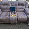 Hot easter offers !!! Brown 5 seater semi recliner thumb 0