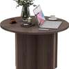 Modern Style Sleek Wooden Round Table thumb 5