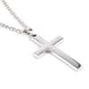 Silver Cross Pendant Necklace thumb 0