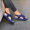 Ladies Breathable Fashion Women Sandals Open Toe Flat Blue thumb 1