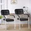 Office Seat: Leather Stackable Reception Office Chair thumb 0