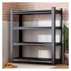 Black Steel Metal 4 Shelves Open Storage Rack thumb 5
