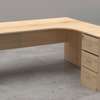 Office Desk :  L-Shaped Wooden Desk with Drawers thumb 4