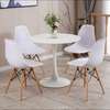Modern White Round Dining Table thumb 0