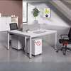 Office Workstation: Rectangle Four User Way Workstation Desk thumb 3