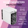 Antminer S19k pro 120T Asic Miner 2760W Crypto Bitcoin Miner thumb 1