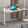 Office Desk: White Adjustable Office Table thumb 0