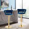 Gold Metal Swivel Barstool and Adjustable Height thumb 5