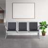 Hard Pad 3-Link Leather Waiting Bench thumb 5
