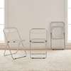 Armless Clear Foldable Plastic Chair thumb 4