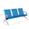 3-Seater Steel Hospital Reception Quest Bench thumb 1