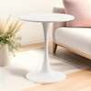 White MDF Finish Round Dining Table thumb 8