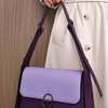 Two-Tone Leather Shoulder Bag Adjustable Strap thumb 2