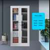 2 Door Full Glass Mettallic Office Cabinet thumb 2