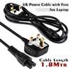 Laptop Power Flower Cable White Fused – 3 Pin Plug thumb 0