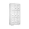 OFFICE CABINET:  White 9  Locker Office Cabinet thumb 5