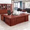 Office Desk: 160cm Mahogany Executive Streamline Desk thumb 0