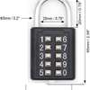 uxcell 8-Digit  Padlock Push Button  for Locker thumb 0