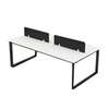 Office Desk: White Modular Two Seater Workstation thumb 1