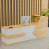 Custom Front Desk Counter – Wood Reception Table thumb 1