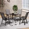 4 Chairs and 1 Round Table for Indoor-Outdoor Dining Set thumb 6
