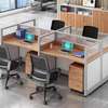 Office Workstation: Office Desk for 4 People thumb 1